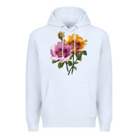 White In Your Eyes Rose Premium Hoodie - LillyAllenDesigns