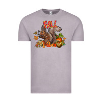 Vintage Zinc Fall Vibes Squirrel Vintage Tee - CowhideDigitalArt