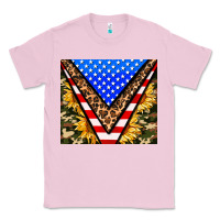 Bubblegum Pink american sunflower and camouflage Classic Tee - AdoDesignShop