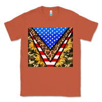Copper american sunflower and camouflage Classic Tee - AdoDesignShop