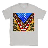 Moon Dust american sunflower and camouflage Classic Tee - AdoDesignShop