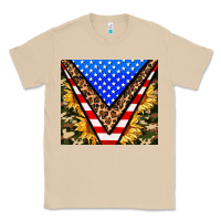 Mushroom american sunflower and camouflage Classic Tee - AdoDesignShop