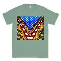 Sage american sunflower and camouflage Classic Tee - AdoDesignShop