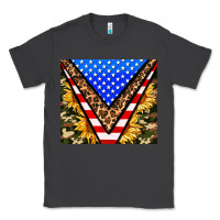 Smoke american sunflower and camouflage Classic Tee - AdoDesignShop