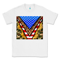 White american sunflower and camouflage Classic Tee - AdoDesignShop