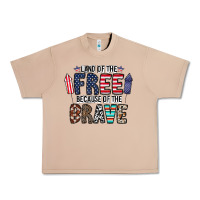 Burro land of the beacause of the brave Urban Heavy Tee - CowhideDigitalArt
