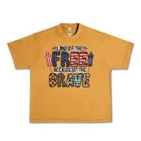 Peanut Butter land of the beacause of the brave Urban Heavy Tee - CowhideDigitalArt