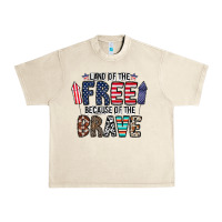 Sandshell land of the beacause of the brave Urban Heavy Tee - CowhideDigitalArt