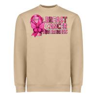 Breast Cancer Awareness With Coffee Cup Heavyweight Sweatshirt | Teevron