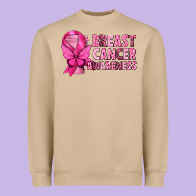 Breast Cancer Awareness With Coffee Cup Heavyweight Sweatshirt Designed By Texasbilliewilder