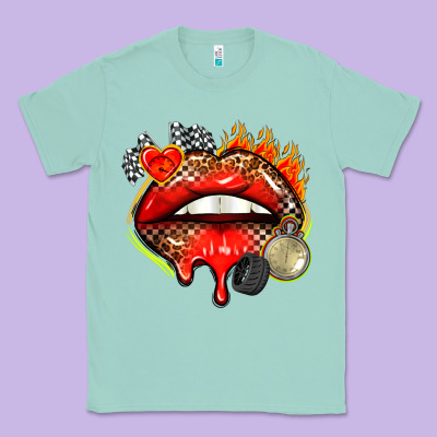 Race Lips Classic Tee Designed By Adodesignshop