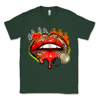 Sports Green race lips Classic Tee - AdoDesignShop