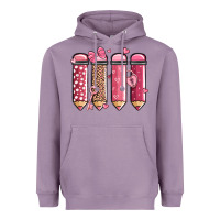 Lavender valentine' day teacher school pencils Heavyweight Hoodie - MaliasSmallBusiness
