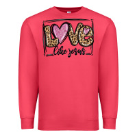 Cardinal love like jesus Premium Sweatshirt - MaliasSmallBusiness