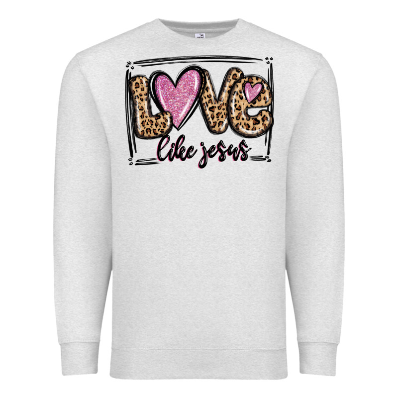 Love Like Jesus Premium Sweatshirt by MaliasSmallBusiness | Teevron