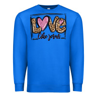 True Royal love like jesus Premium Sweatshirt - MaliasSmallBusiness
