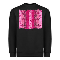 Black Breast Cancer Brushstrokes Heavyweight Sweatshirt - texasbilliewilder