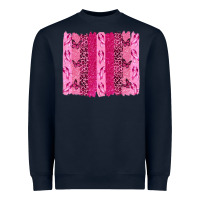 Navy Breast Cancer Brushstrokes Heavyweight Sweatshirt - texasbilliewilder