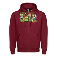 Burgundy soccer coffee Zipper Hoodie - Jasminsmagicworld