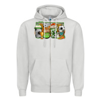 Dove Grey soccer coffee Zipper Hoodie - Jasminsmagicworld