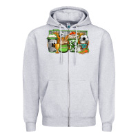 Heather Grey soccer coffee Zipper Hoodie - Jasminsmagicworld