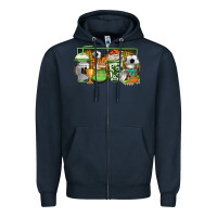 Navy soccer coffee Zipper Hoodie - Jasminsmagicworld