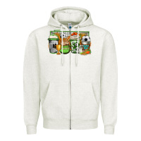 Oatmeal Heather soccer coffee Zipper Hoodie - Jasminsmagicworld
