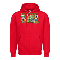 Red soccer coffee Zipper Hoodie - Jasminsmagicworld