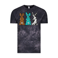 Cloud Black Western Happy Easter peeps Vintage Tee - Neo Western