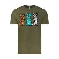 Vintage Olive Western Happy Easter peeps Vintage Tee - Neo Western
