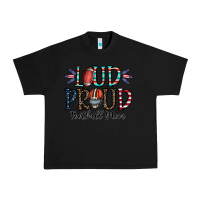 Black loud proud football mom Urban Heavy Tee - CowhideDigitalArt