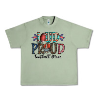 Oil Green loud proud football mom Urban Heavy Tee - CowhideDigitalArt