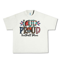 Pistachio loud proud football mom Urban Heavy Tee - CowhideDigitalArt
