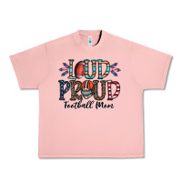 Salmon loud proud football mom Urban Heavy Tee - CowhideDigitalArt