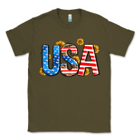 Army Green usa sunflower Classic Tee - AdoDesignShop