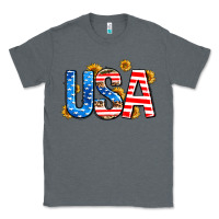 Charcoal Heather usa sunflower Classic Tee - AdoDesignShop