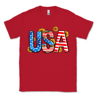 Red usa sunflower Classic Tee - AdoDesignShop