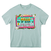 Arona hello you are allowed to love books more than peop Heavy Core Tee - Artiststas