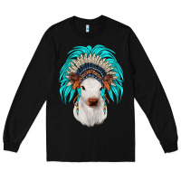 Black calf indian headdress Long Sleeve Tee - JahusDesignShop