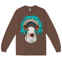 Chestnut calf indian headdress Long Sleeve Tee - JahusDesignShop