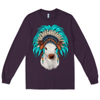 Plum calf indian headdress Long Sleeve Tee - JahusDesignShop