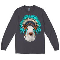 Smoke calf indian headdress Long Sleeve Tee - JahusDesignShop