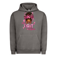 Pigment Tornado pray fight believe breast cancer afro messy Urban Hoodie - texasbilliewilder