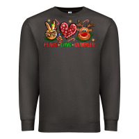 Smoke peace love reindeer christmas Premium Sweatshirt - NancyCooperArtShop
