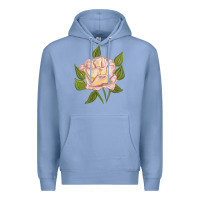 Colony Blue Life's Little Pleasures Rose Premium Hoodie - LillyAllenDesigns