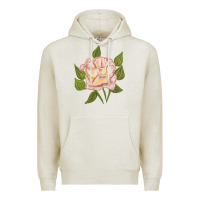 Oatmeal Heather Life's Little Pleasures Rose Premium Hoodie - LillyAllenDesigns