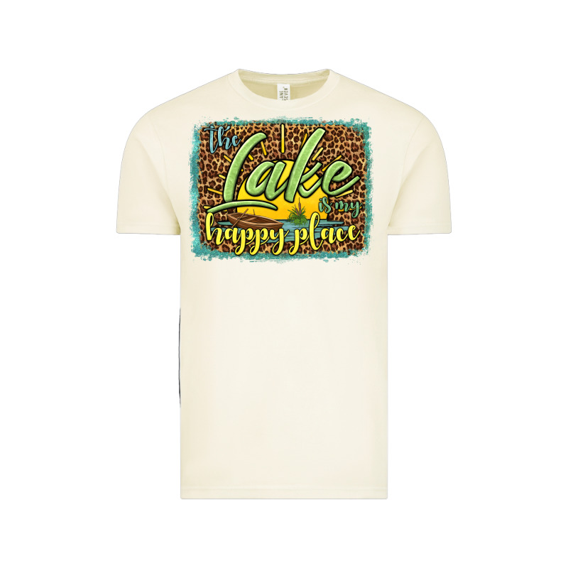 The Lake Is My Happy Place Vintage Tee by HRA Design Shop | Teevron