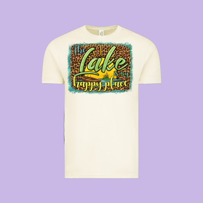 The Lake Is My Happy Place Vintage Tee Designed By Hra Design Shop