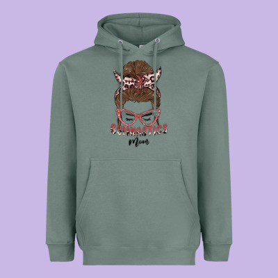 Gymnastics Mom Heavyweight Hoodie Designed By Maliassmallbusiness