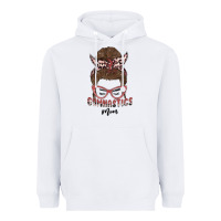 White gymnastics mom Heavyweight Hoodie - MaliasSmallBusiness